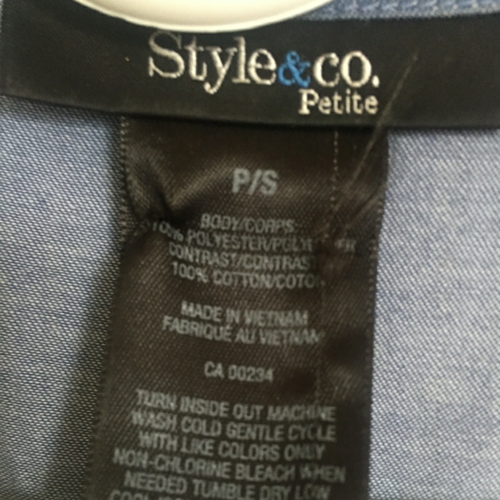Style & Co. Floral Print Button Down Top - Picture 2 of 3